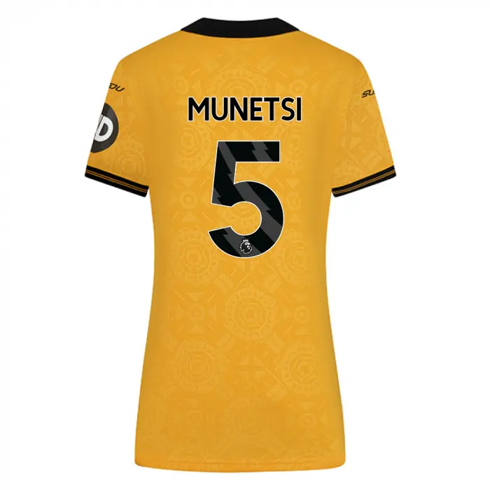 Wolverhampton Wanderers Shop | 2025-26 Wolves Pro Home Shirt – Womens MUNETSI 5 Wolverhampton Wanderers Merchandise